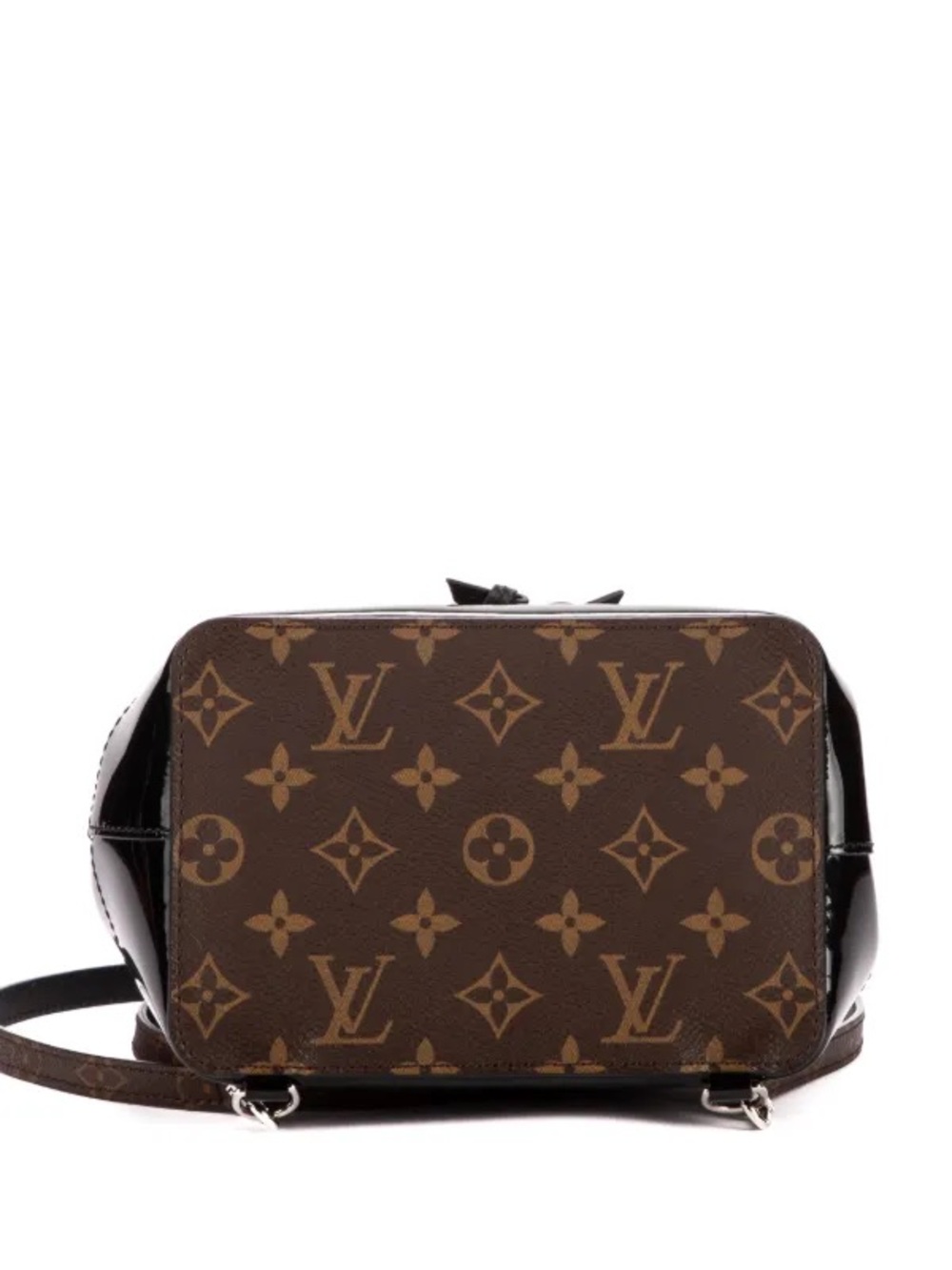 Louis Vuitton Black Patent & Brown Monogram Small Backpack, Original Box, Unused - Picture 4 of 5